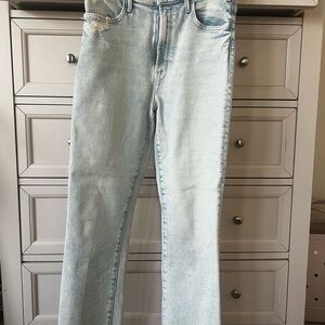 MOTHER Light Wash Straight Leg Jeans